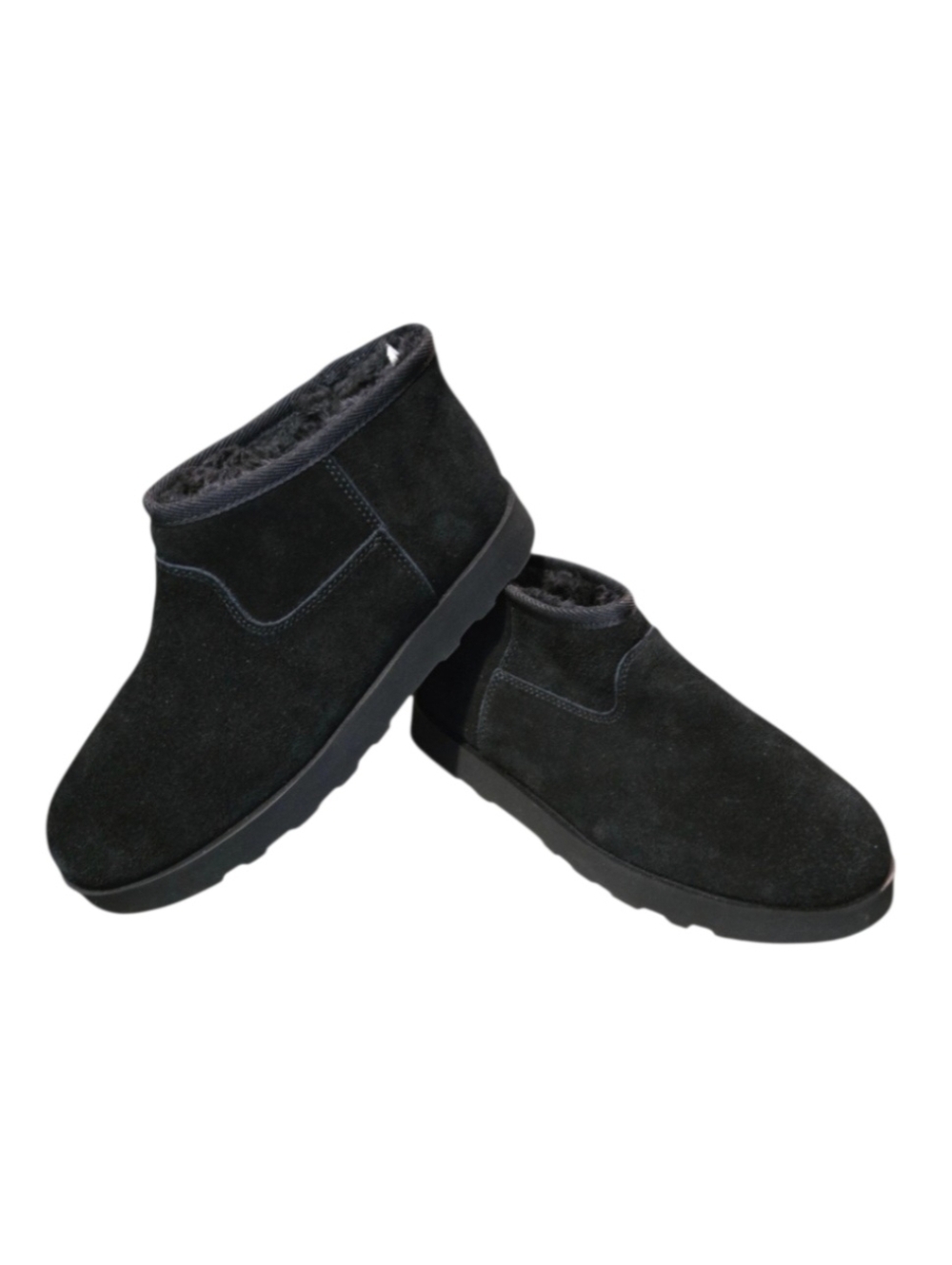 Time and Tru Women's Micro Genuine Suede Boot in Black, Size 9. NWT!